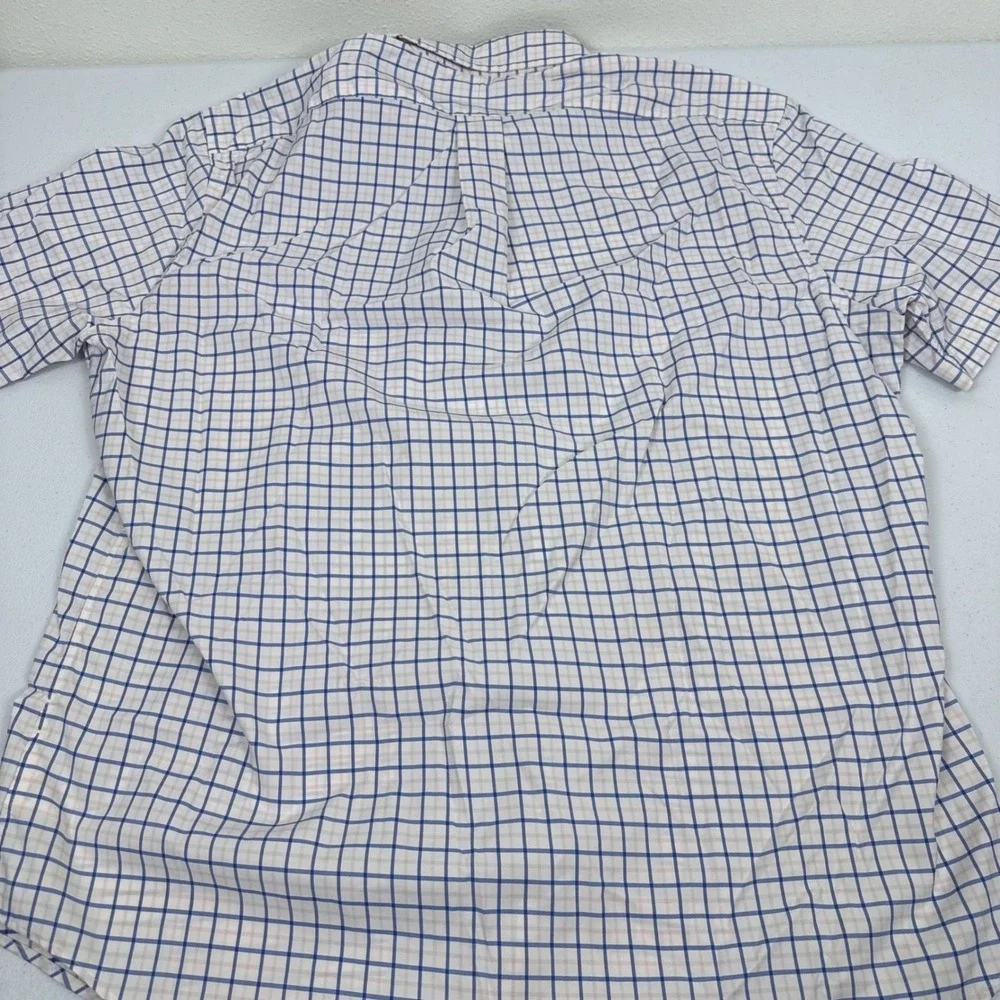 Polo Ralph Lauren Mens Large Classic Fit Performance‎ Shirt Short Sleeve Check